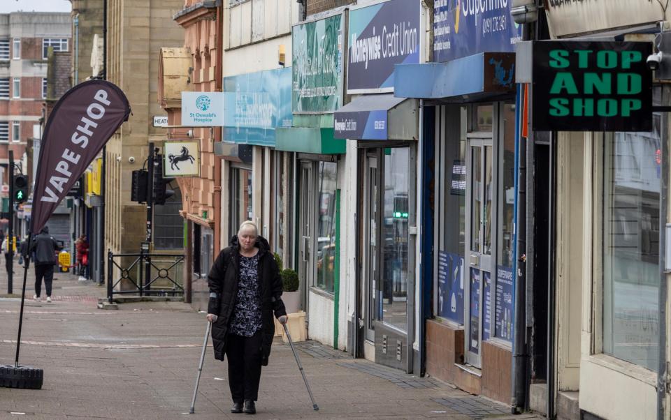 Shields Road, Byker, Newcastle. Known as the worst high street in England, blighted by poor investment, poverty and addiction