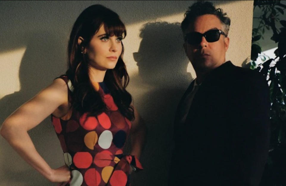 Zooey Deschanel and M. Ward have recorded a new album credit:Bang Showbiz