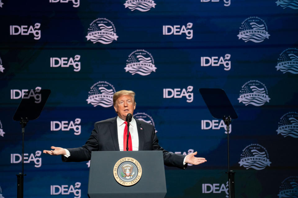 President Trump delivering remarks in New Orleans, Louisiana.