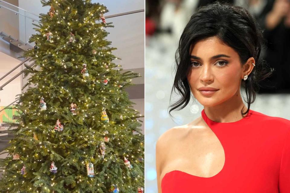 Kylie Jenner Unveils Her Towering Christmas Tree Adorned with Colorful