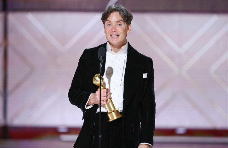 Best Actor (Drama) Golden Globe winner Cillian Murphy pays tribute to