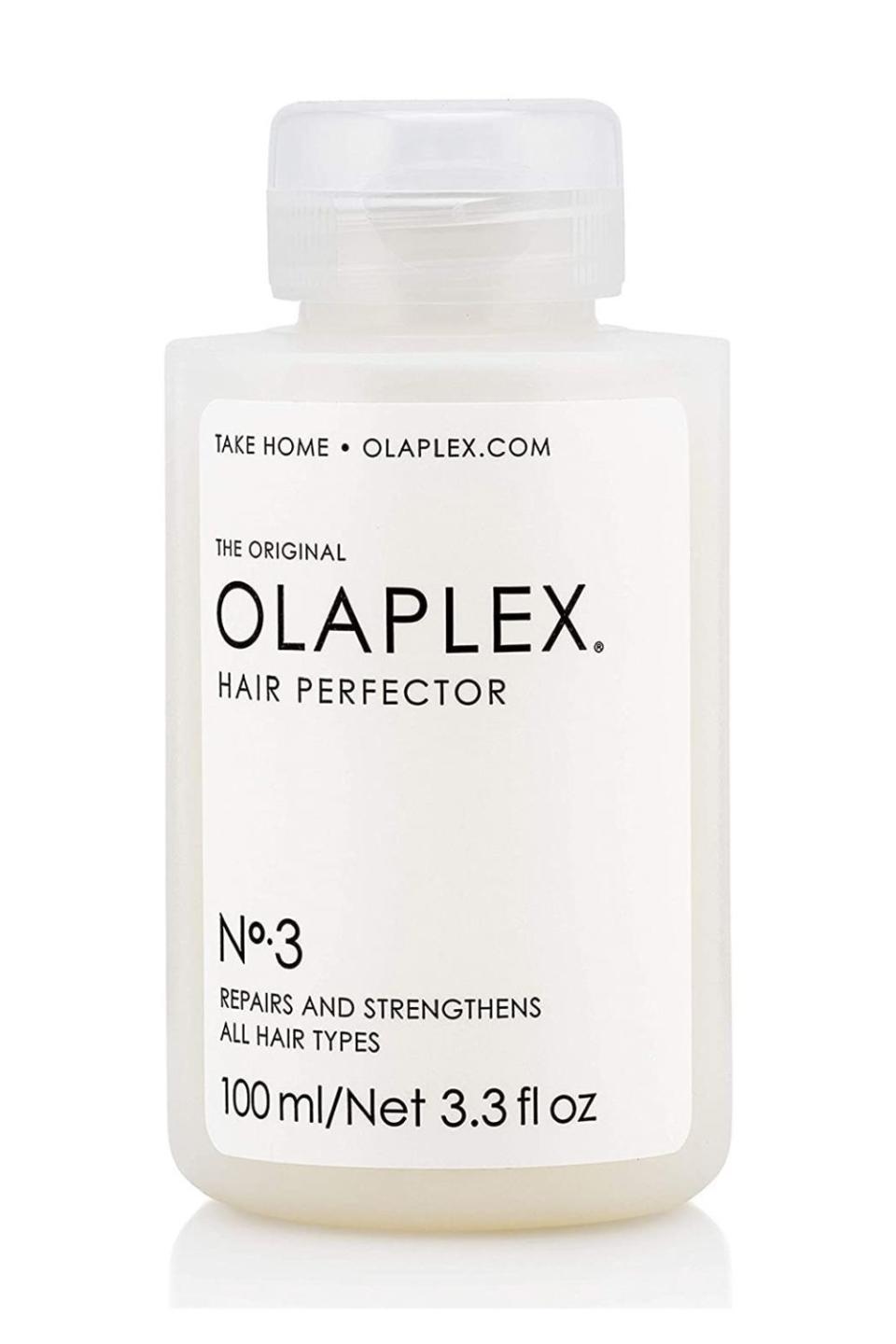 <p><strong>Olaplex</strong></p><p>amazon.com</p><p><strong>$28.00</strong></p><p><a href="https://www.amazon.com/dp/B00SNM5US4?tag=syn-yahoo-20&ascsubtag=%5Bartid%7C10055.g.38414112%5Bsrc%7Cyahoo-us" rel="nofollow noopener" target="_blank" data-ylk="slk:Shop Now;elm:context_link;itc:0;sec:content-canvas" class="link ">Shop Now</a></p><p>If you haven't tried this hair treatment, it's time you do. Celebs love it, stylists love it, and if you have damaged hair that needs to be restored, soon you'll love it, too.</p>