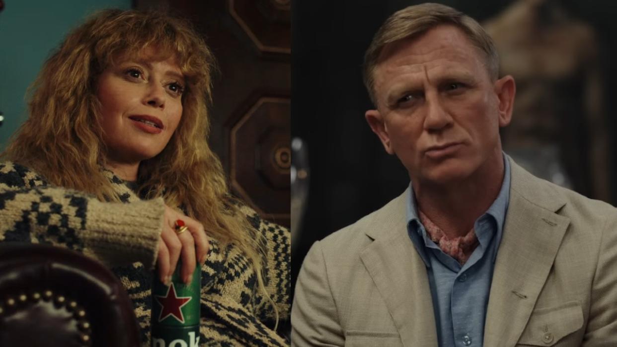  Natasha Lyonne on the Peacock series Poker Face and Daniel Craig in Netflix's Glass Onion 