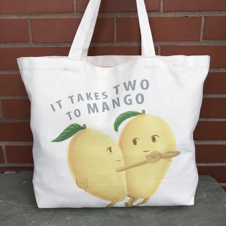 'It Takes Two To Mango' Tote Bag
