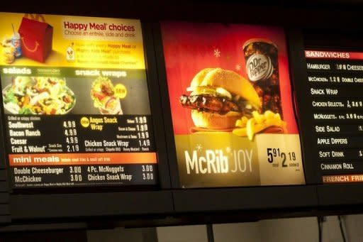 The menu is seen at a McDonald's restaurant in 2010 in San Francisco, California. First they began offering salad, then they added fruit. McDonald's announced it would put something else on its menu to help customers watching their waistlines: calorie counts