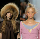 <p>Peep baby Behati Prinsloo and Gemma Ward made hair statements a decade ago. (Photo: Getty Images) </p>