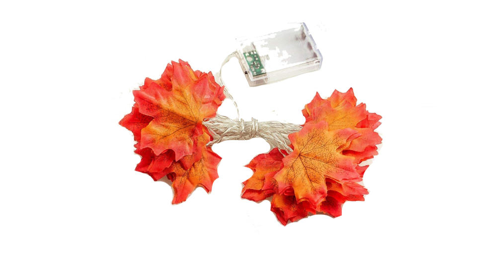 Fall Garland with Lights