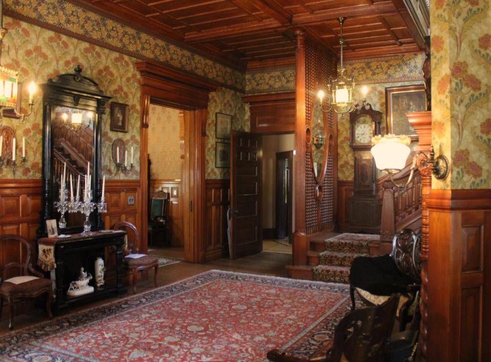 The well appointed Parlor Room, as seen on April 20, 2024. This is where guests would wait until greeted by the home's owner.