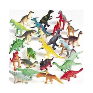 Vinyl Mini Dinosaurs — 72 count ($9)