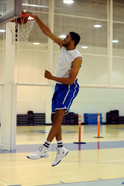 Karl-Anthony Towns would help strengthen the Timberwolves' young core. (NBAE/Getty Images)