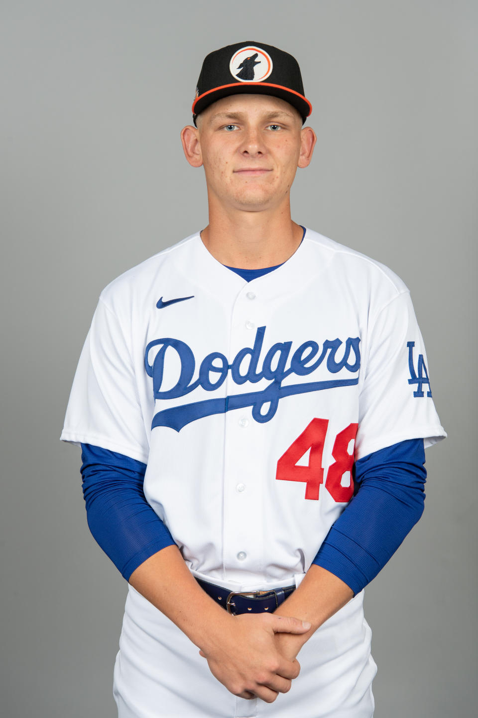 在2021年選秀會中，Emmet Sheehan在第六輪被道奇選中。(Photo by Kelsey Grant/MLB Photos via Getty Images)