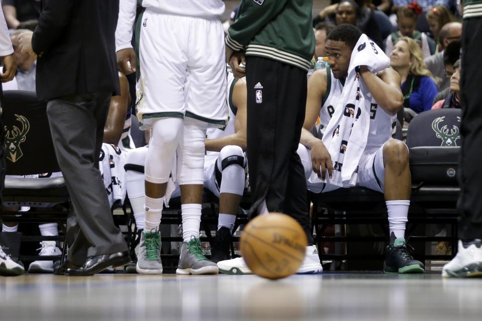 Jabari Parker takes a seat. (Getty Images)