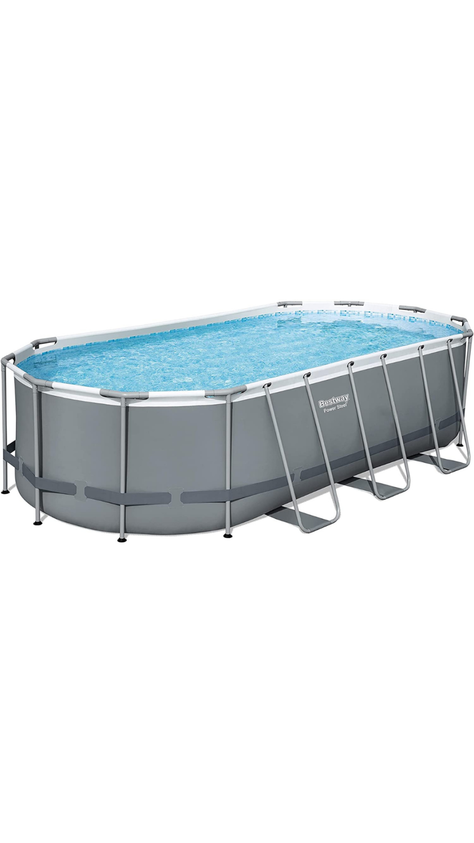 Outdoor Oval Frame Above-Ground Swimming Pool