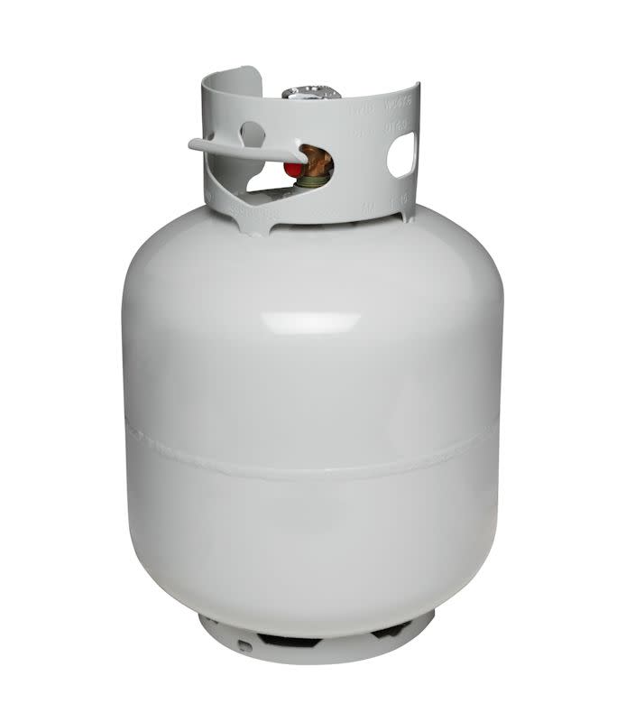 Prepare The Propane Standard White Propane Gas Tank