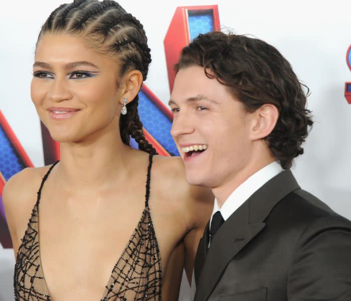 Zendaya y Tom Holland en la promoción de Spiderman