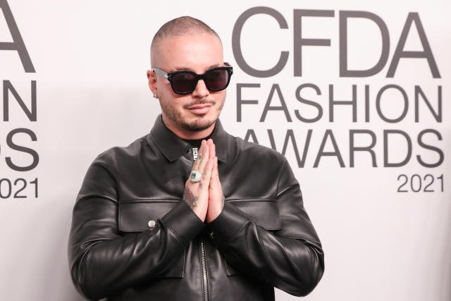 J Balvin at the 2021 CFDA Fashion Awards