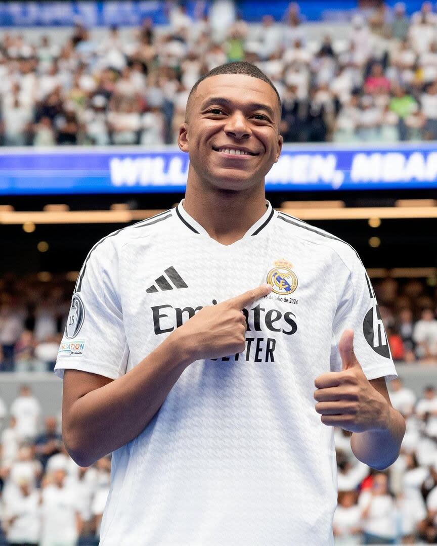 La presentación de Kylian Mbappé en el Real Madrid. Foto/Instagram: k.mbappe