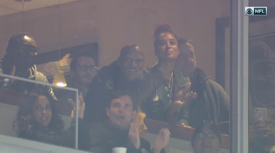Ryan Shazier watches his team in action. (CBS screen shot)