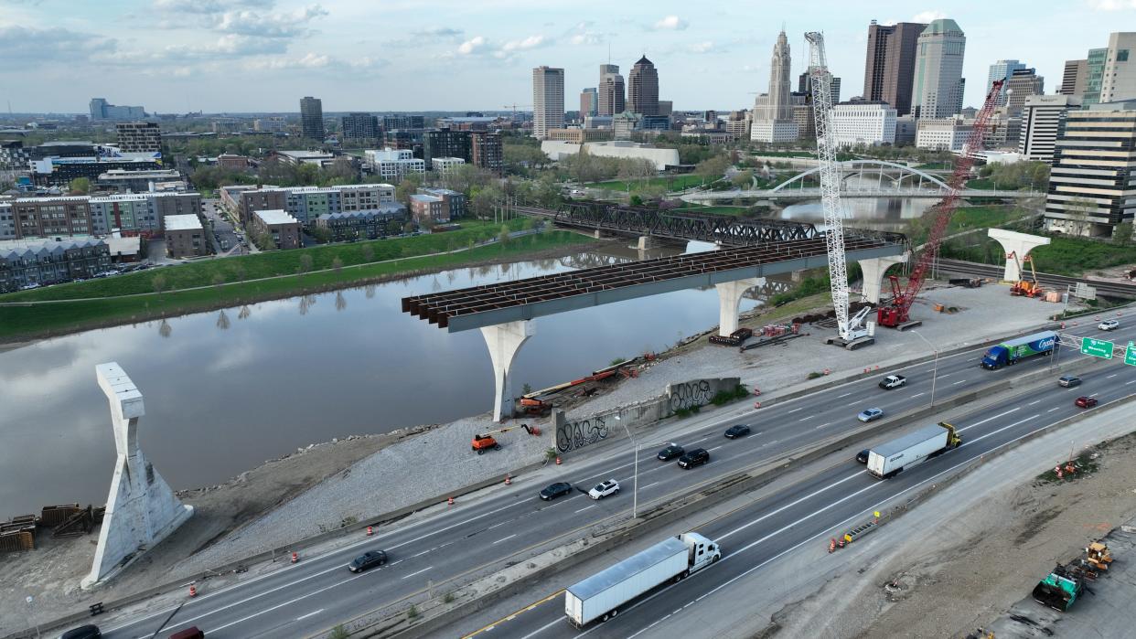 The Ohio Department of Transportation now says the "Downtown Ramp Up" construction work on the I-70/71 highway through downtown Columbus won't be completed until after 2030, which is several years later than originally predicted.