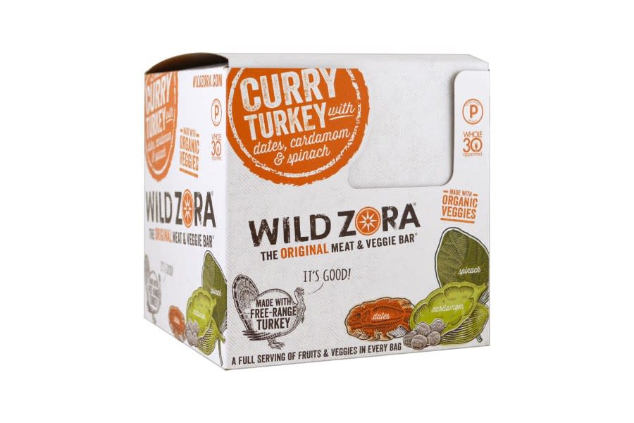 Wild Zora Curry Turkey Bars, $44 for 10 bars