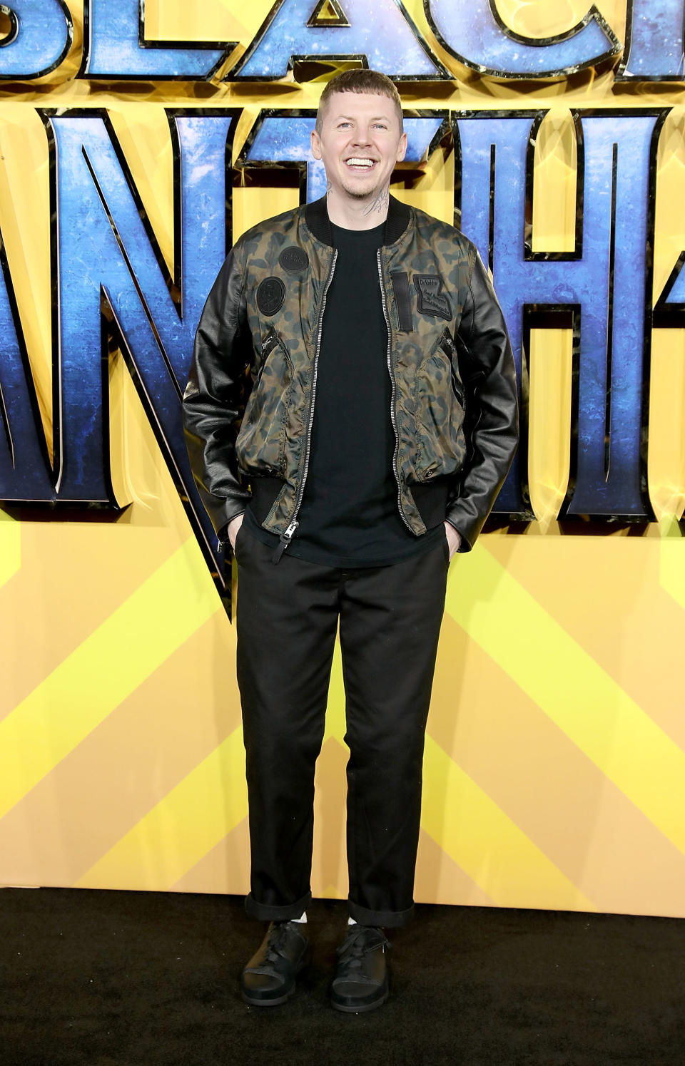 Professor Green at the European Premiere of ‘Black Panther’ in London