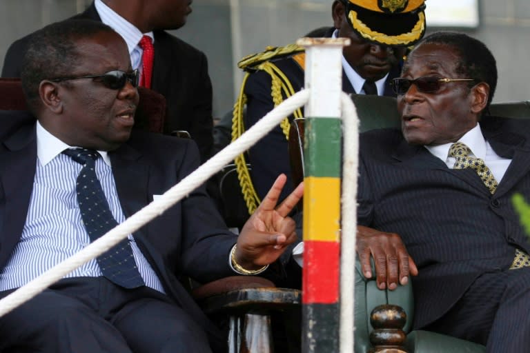 Morgan Tsvangirai participated in a power-sharing government with then-president Robert Mugabe after disputed 2008 elections, before moving into the opposition