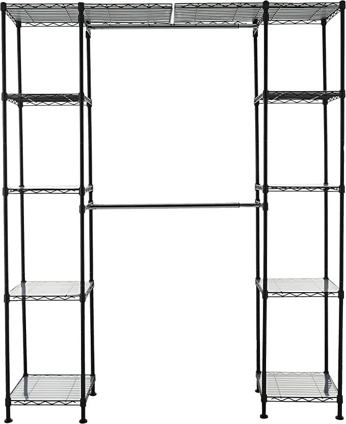 amazon basics metal storage rack