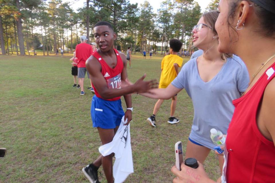 Jarvis Sellers was Pascagoula’s top runner in the boys’ race at the cross country regional meet on Oct. 26, 2021.