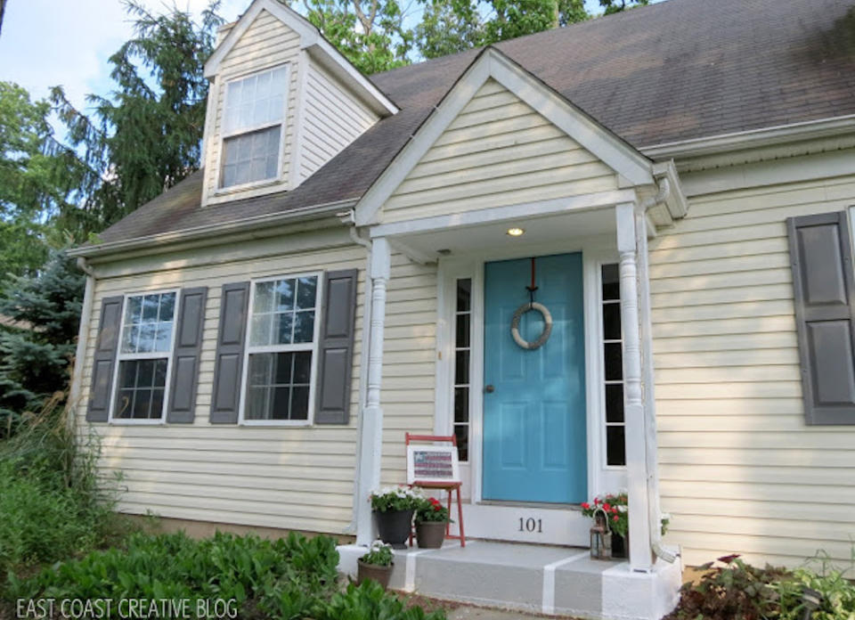 <body> <p>Just because you walk all over your concrete steps doesn’t mean they can't look cool. A fresh coat of paint will spruce them up, or go the extra mile and give them a bold stripe. Start by <a rel="nofollow noopener" href=" http://www.bobvila.com/articles/how-to-clean-concrete/?bv=yahoo" target="_blank" data-ylk="slk:washing them thoroughly;elm:context_link;itc:0;sec:content-canvas" class="link ">washing them thoroughly</a> with soapy water. When they're dry, apply concrete primer. (Its thinner formula seeps into the material.) Use a roller to apply paint, and when it’s dry mark off stripes with painter's tape. Apply a second coat in a contrasting color, and when that coat's dry, pull off the tape and admire your handiwork.</p> <p><strong>Related: <a rel="nofollow noopener" href=" http://www.bobvila.com/slideshow/10-outdoor-diys-you-can-do-for-a-dollar-49930?#.V40lTZMrKRs?bv=yahoo" target="_blank" data-ylk="slk:10 Outdoor DIYs You Can Do for a Dollar;elm:context_link;itc:0;sec:content-canvas" class="link ">10 Outdoor DIYs You Can Do for a Dollar</a> </strong> </p> </body>