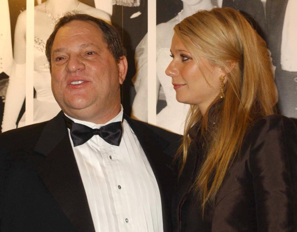 Harvey Weinstein and Gwyneth Paltrow in 2002. (Photo: Yui Mok - PA Images via Getty Images)