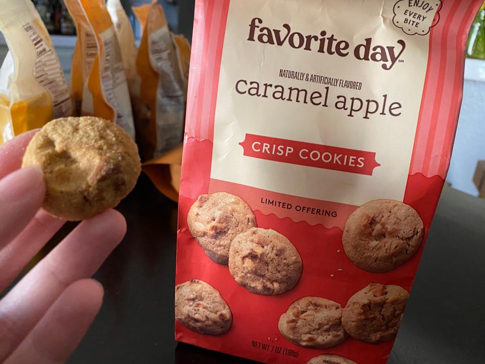 Favorite Day caramel-apple crisp cookies.