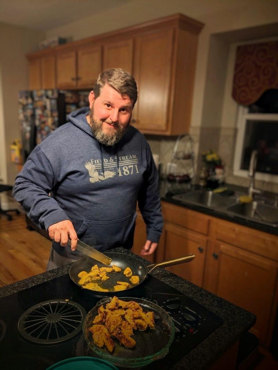 The Tennessean columnist Cameron Smith making butter chicken