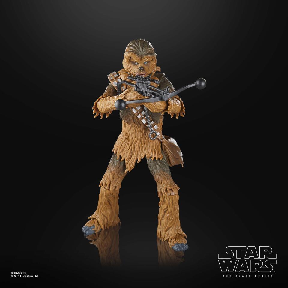 Star Wars The Black Series Return of the Jedi Chewbacca posed against a black background