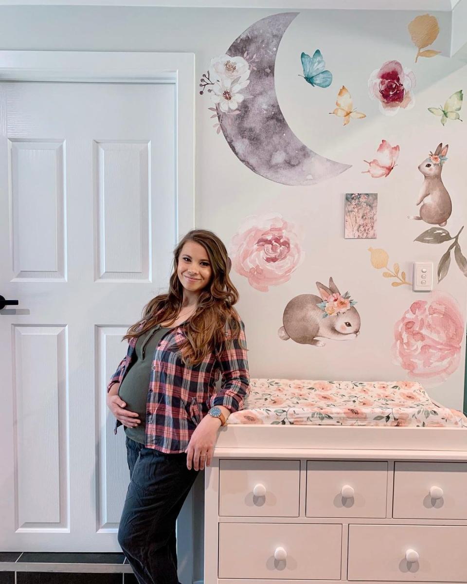 Bindi Irwin in the baby's nursery