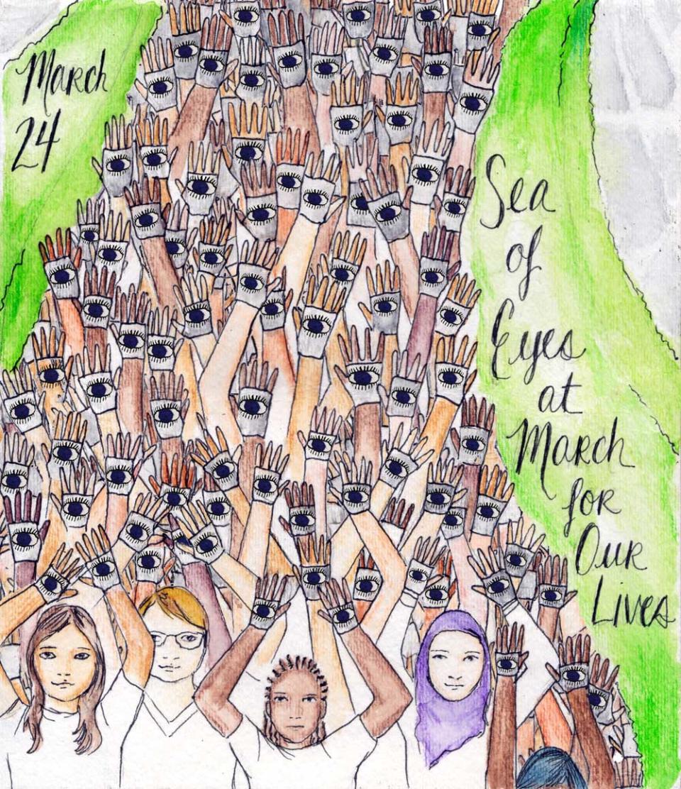 Krista Suh’s vision for the March for Our Lives events. (Photo: Krista Suh)