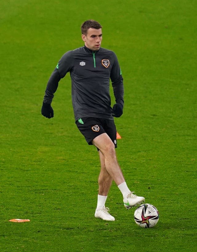 Seamus Coleman trained on Sunday