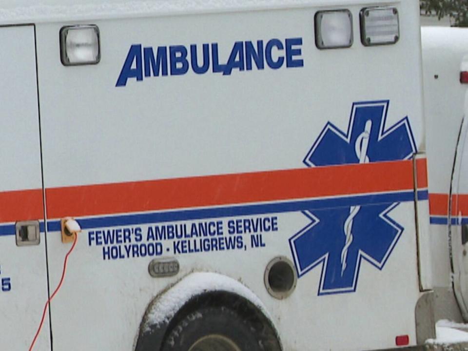 More than 100 paramedics and ambulance workers employed by the Fewer Group of Ambulances walked off the job Friday. Newfoundland and Labrador's legislature will sit on Monday to debate an act that would send them back to work. (Jeremy Eaton/CBC - image credit)