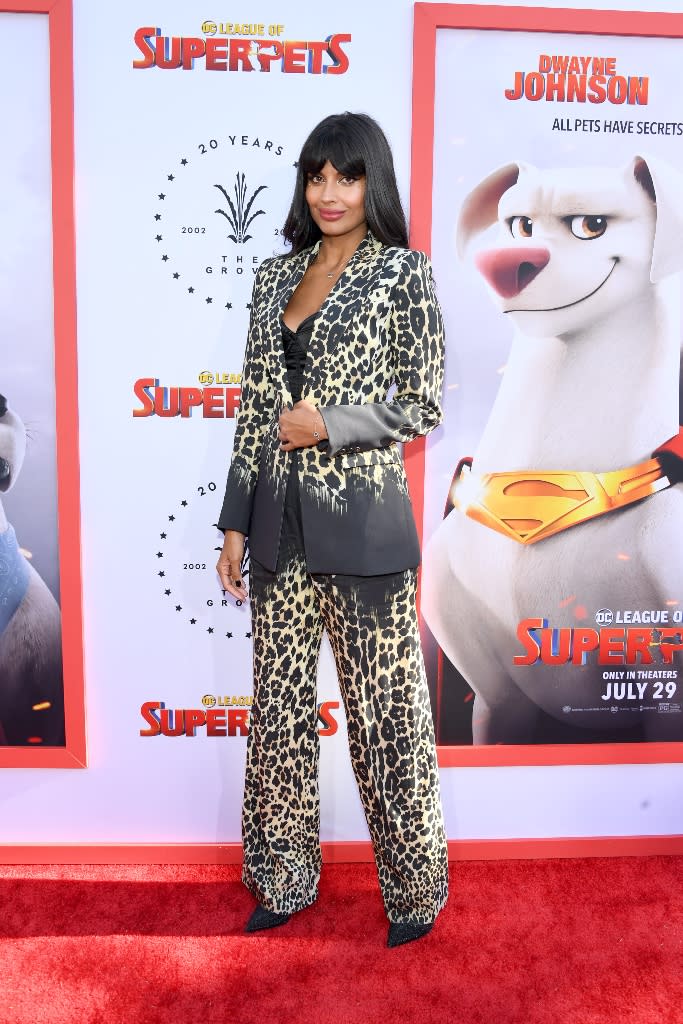 Jamil attends a special screening of Warner Bros. ‘DC League of Super Pets’ July 13 in LA. - Credit: Jon Kopaloff / Stringer