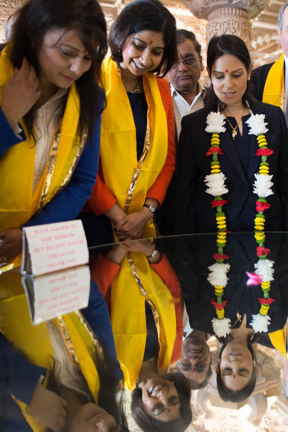 Priti Patel MP visits Shree Sanatan Hindu Mandir Temple in Wembley, London, whilst out campaigning on behalf of the Vote Leave campaign.