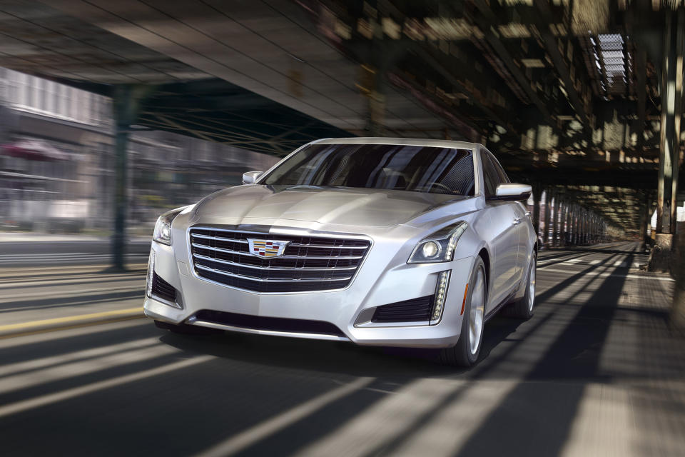 This undated photo provided by GM shows the 2019 Cadillac CTS, a luxury sedan that has been discontinued but is still available on dealer lots. The CTS offers sharp handling and strong performance, and it can be had for a significant discount. (General Motors Co. via AP)