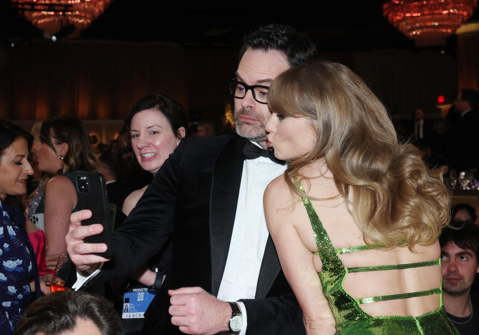 Taylor Swift and Bill Hader