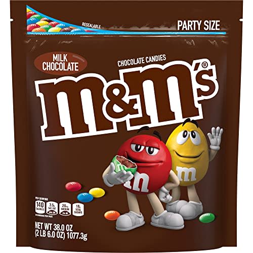M&M'S Milk Chocolate Candy, 38-Ounce Party Size Bag