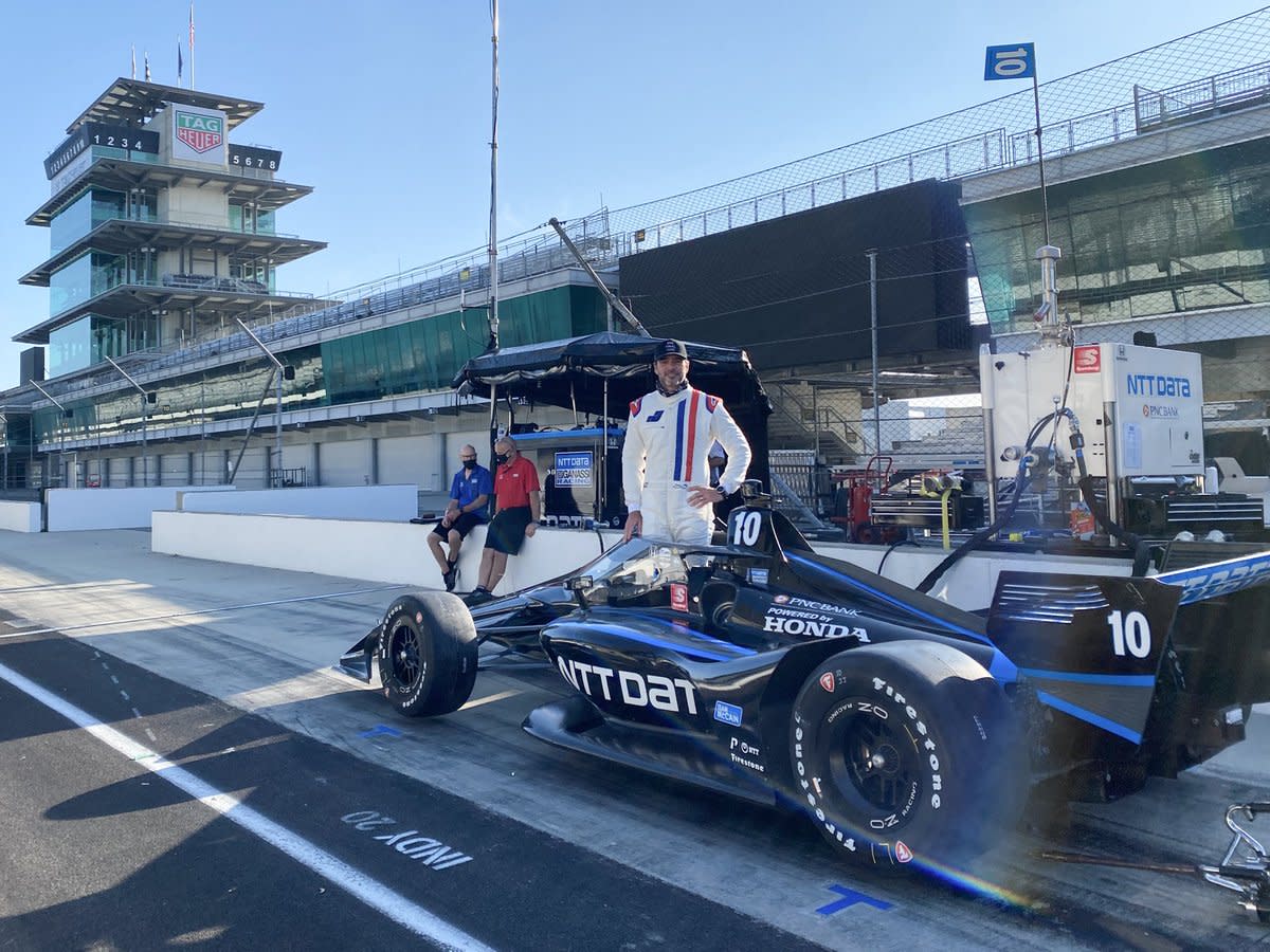 Jimmie Johnson at an early IndyCar test. (@JimmieJohnson)