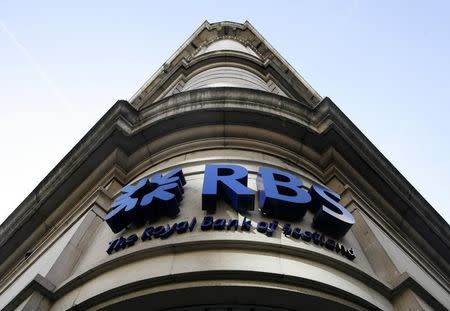 A Royal Bank of Scotland branch is seen, in central London February 21, 2009. REUTERS/Luke MacGregor