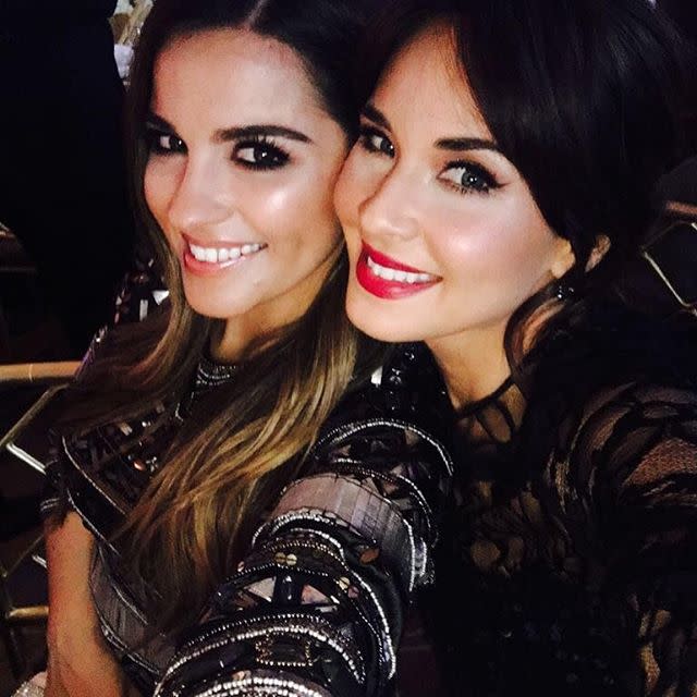 <p>Maite Perroni felicitó a su amiga </p>