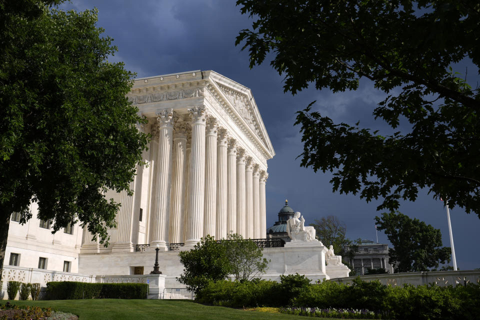 The Supreme Court in Washington, Sunday, June 30, 2024. (AP Photo/Susan Walsh)