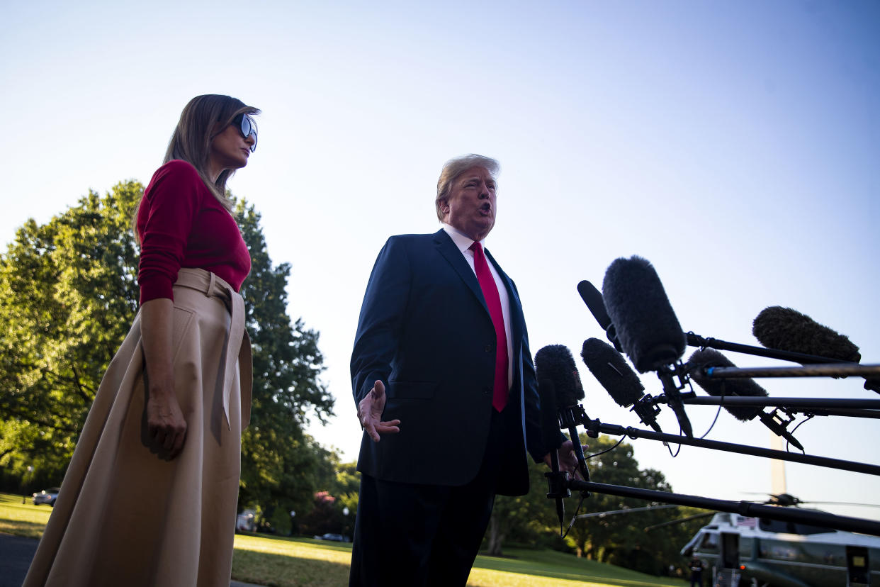 The Trumps will first travel to Brussels for the NATO Summit. (Photo: Al Drago/Getty Images)