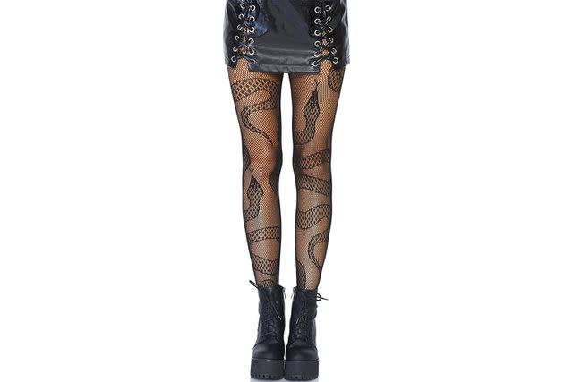 FISHNET - Tights - schwarz black animal print fishnet