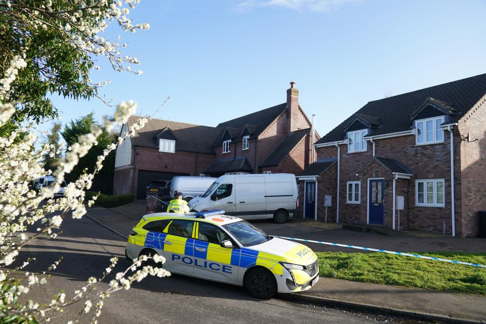 The Sutton home where police found the body of a 57-year-old man (PA)