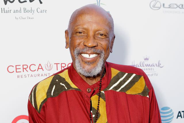 <p>Tiffany Rose/Getty</p> Louis Gossett Jr. attends the HollyRod 20th Annual DesignCare in 2018